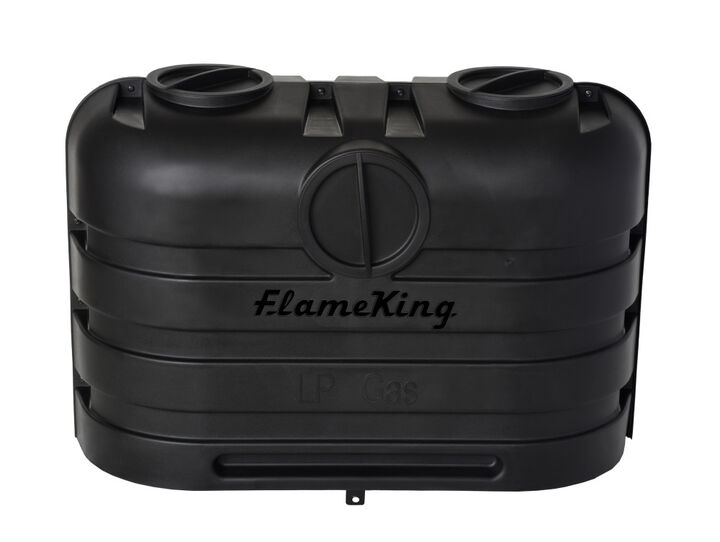 Flame King Dual 20 Lb Propane Tank Cover Black
