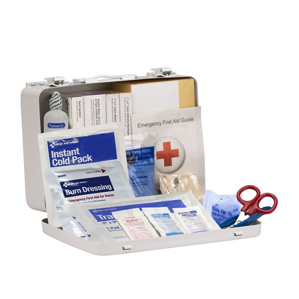 First Aid Only First Aid Kit 25 Person Heavy Duty Metal Portable, large image number 3
