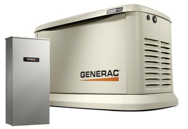 Generac Guardian Series 26,000 Watt (26kw) Dual Fuel 50-State Air-Cooled Home Standby Generator with 200-Amp Whole Home Transfer Switch