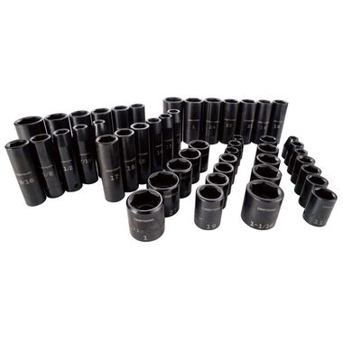 CRAFTSMAN 1/2-in SAE/Metric Impact Socket Set, 48pc