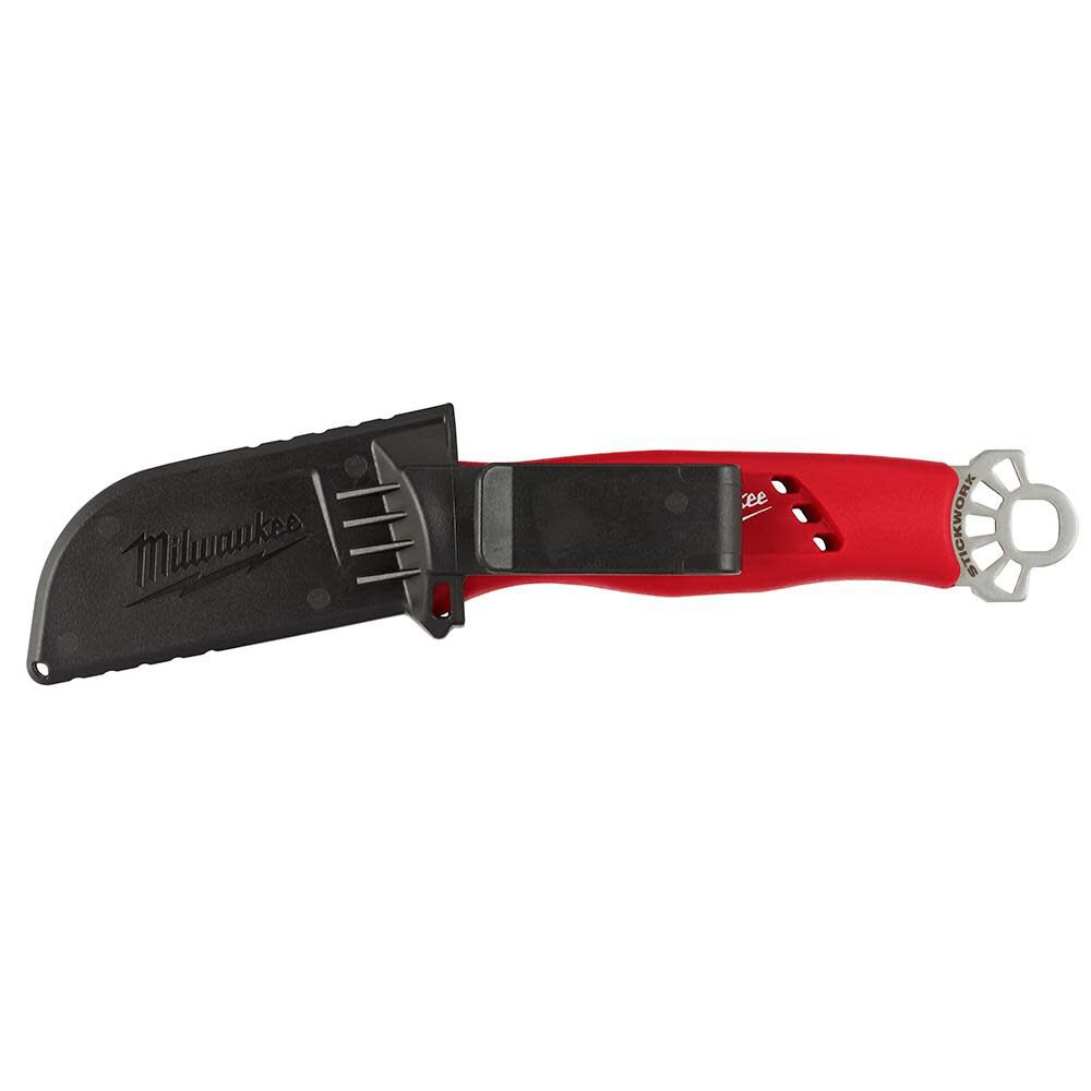 Milwaukee Linemans Blunt Tip Hawkbill Knife with STICKWORK 3-in-1 Ring, large image number 8