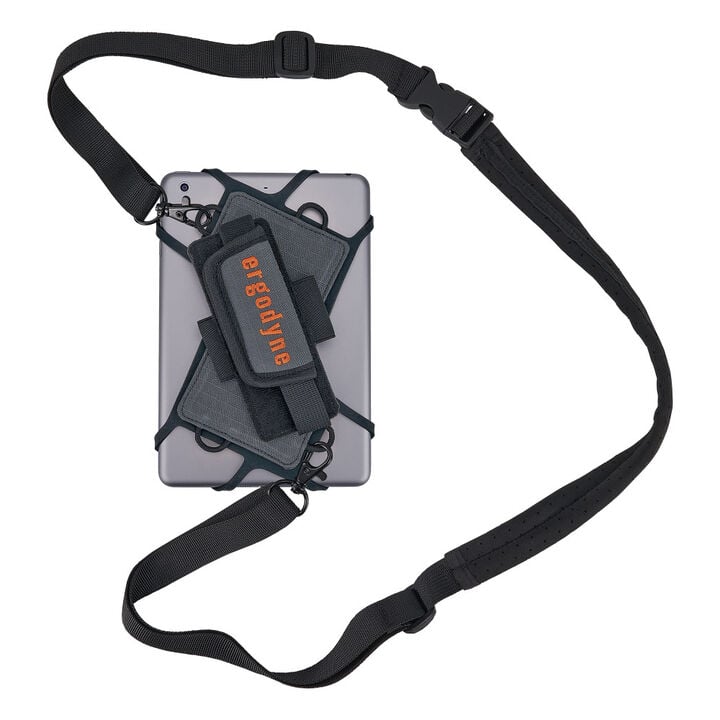 Ergodyne 5549 Compact Gray Tablet Holder with Detachable Shoulder Strap