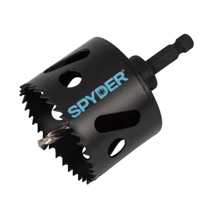 Spyder 3 Inch Bi-Metal Arbored Hole Saw, HSS Pilot Bit