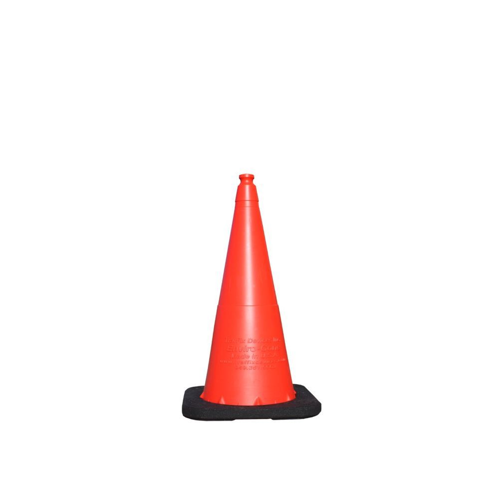 Vizcon Orange 28in Enviro Cone with Recycled 7 lbs Rubber Base, large image number 1