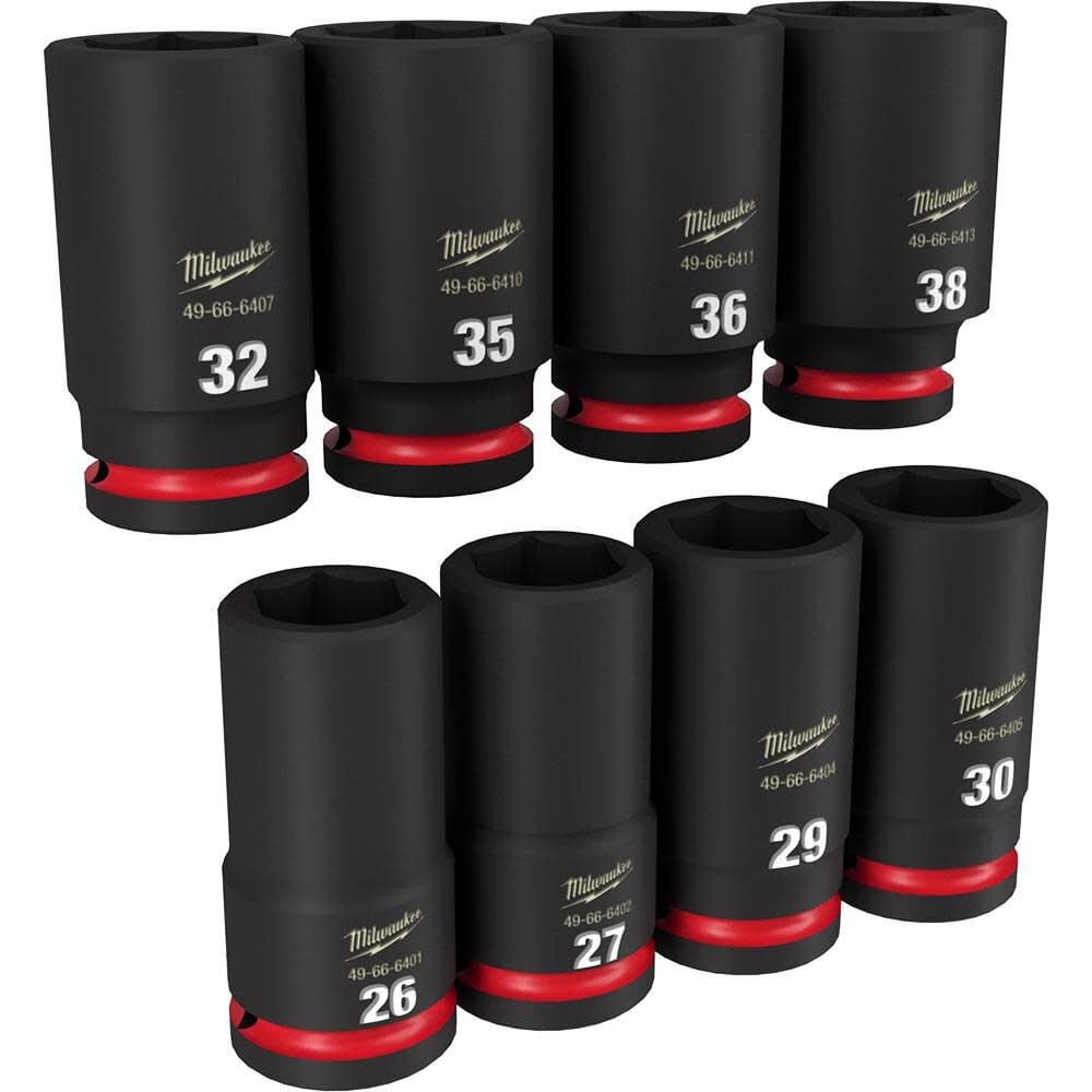 Milwaukee Impact Socket 3 4in Drive Metric 6 Point 8pc 49 66 7020 - Image 3