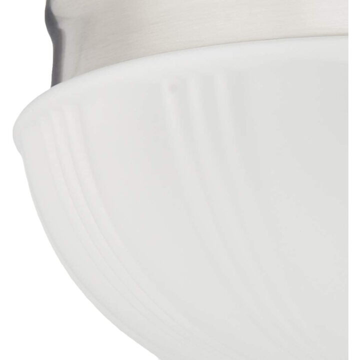 Westinghouse 6 7/8in 10W Brushed Nickel LED Flush Light Fixture, large image number 3