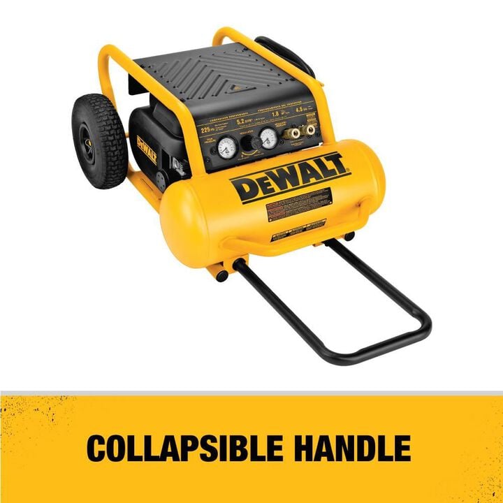 DEWALT HEAVY-DUTY 200PSI 4.5 GALLON ELECTRIC WHEELED COMPRESSOR (D55146), large image number 3