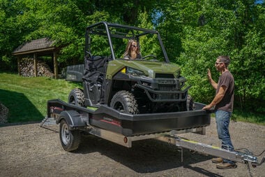 Cargomax XRT 13-73 2380 lbs Utility Trailer with 14 in. Tires and Bi-fold Ramp