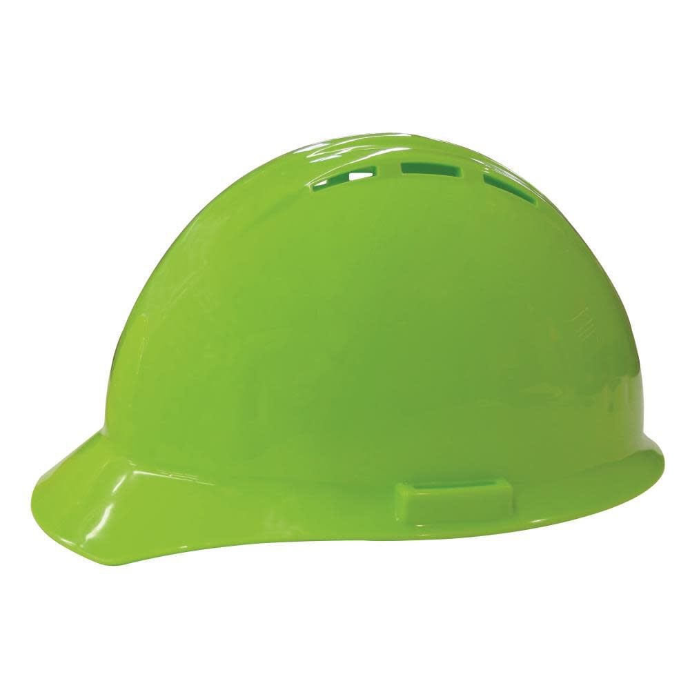 ERB Hi-Vis Lime Americana Vent Hard Hat Ratchet Suspension – 19450