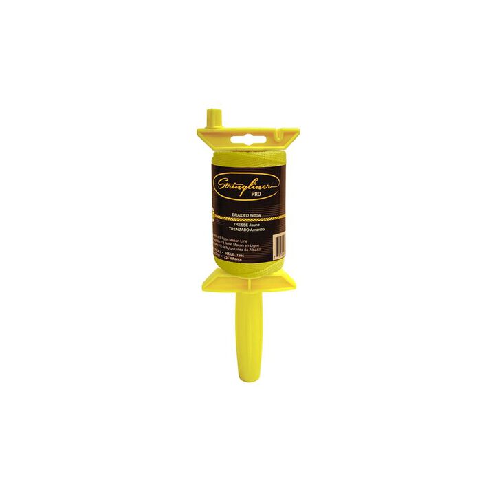 Stringliner #18 Braided 500 ft Yellow Polyethylene Mason Line Reel