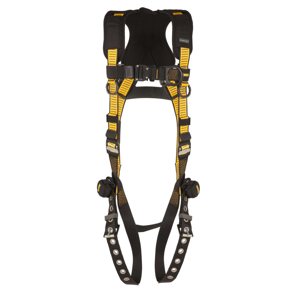 DEWALT D3000 Series S-M TB Leg QC Chest Vest Style Full Body Harness - DXFP532011(S-M)
