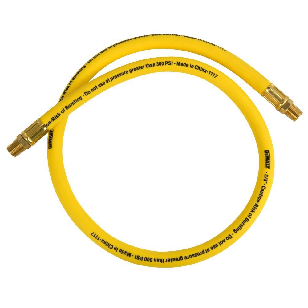 DEWALT 3/8 in. x 3 ft. Premium Hybrid Whip Air Hose, large image number 5
