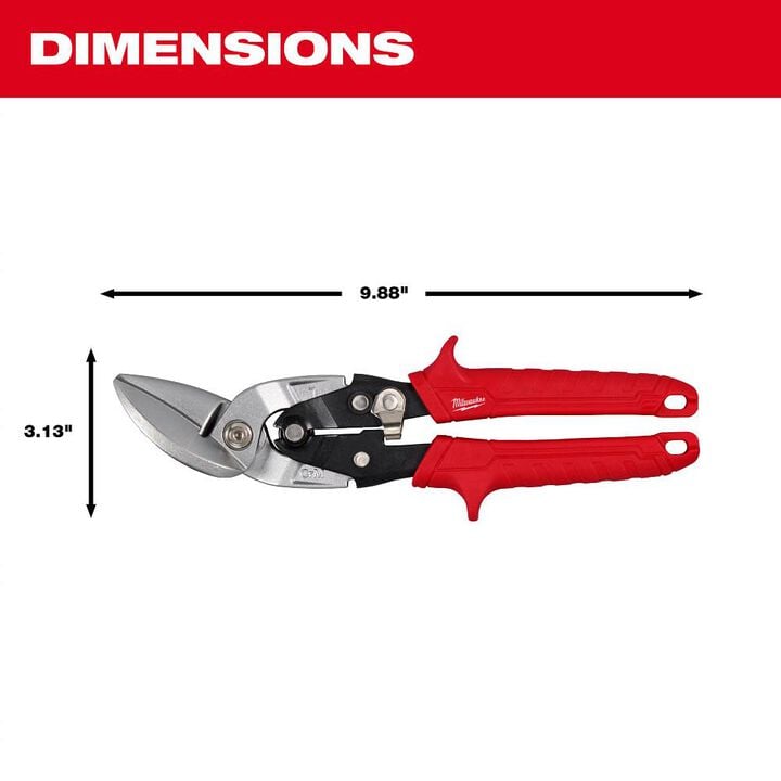 Milwaukee Left Cutting Offset Aviation Snips, large image number 3