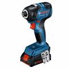 Bosch 18V 2 Tool Combo Kit with Impact Driver GDR18V-1800 Drill/Driver GSR18V-400 with 2 2Ah Batteries, small