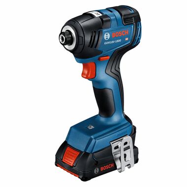 Bosch 18V 2 Tool Combo Kit with Impact Driver GDR18V-1800 Drill/Driver GSR18V-400 with 2 2Ah Batteries, large image number 3