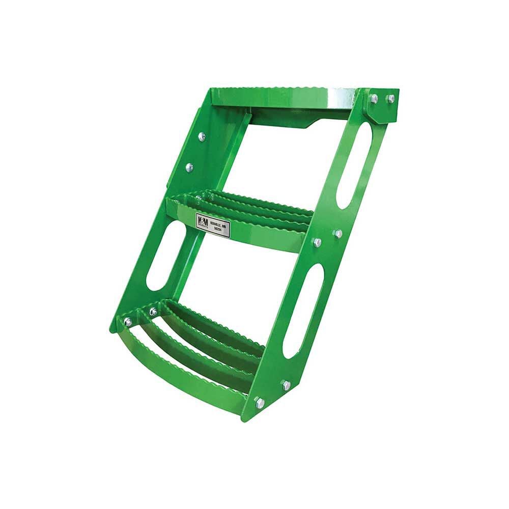 K&M Manufacturing LH 3-Step Kit for John Deere Tractors Green, large image number 1