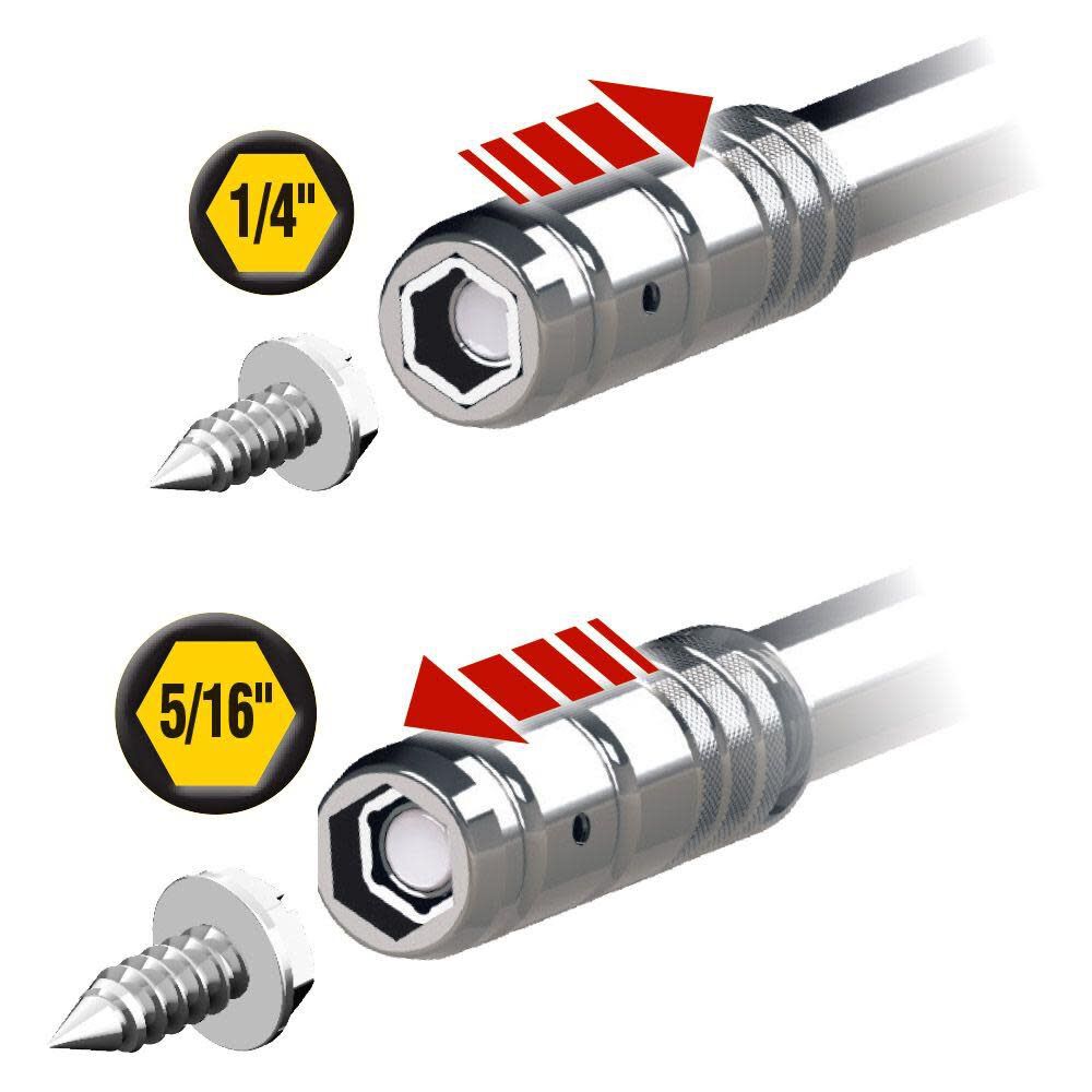 Klein Tools 2-in-1 Nut Driver 6in Slide Driver, large image number 5