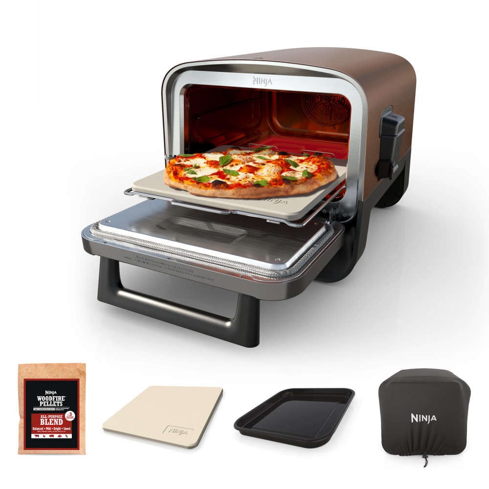 Ninja Woodfire 144 Square Inch 6 in 1 Outdoor Electric Oven Red – OO102