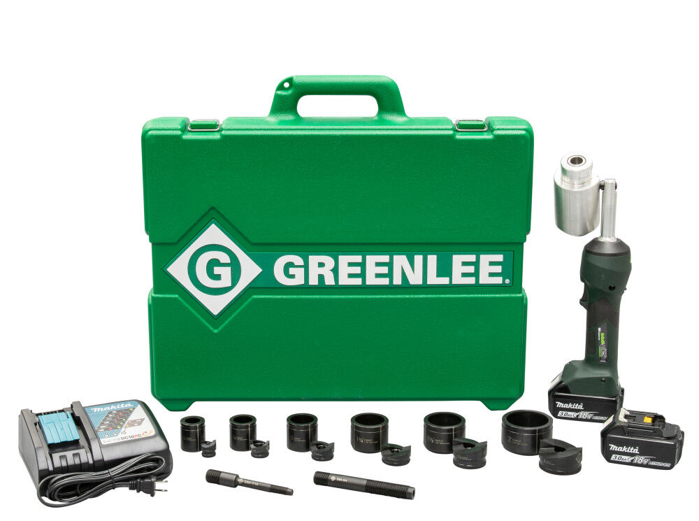 Greenlee Intelli-PUNCH Battery-Hydraulic Knockout Kit with Slug-Buster 1/2 Inch - 2 Inch, large image number 1
