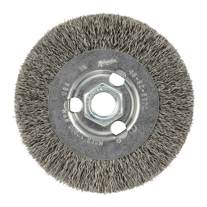 Milwaukee 4 in. Radial Crimped Wheel- Carbon Steel, large image number 4