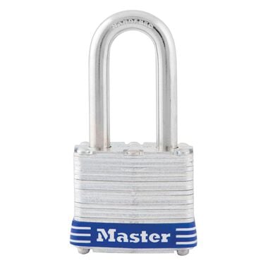 Master Lock 1-9/16 in (40mm) Wide Laminated Steel Pin Tumbler Padlock with 1-1/2 (38mm) Shackle - 3DLF