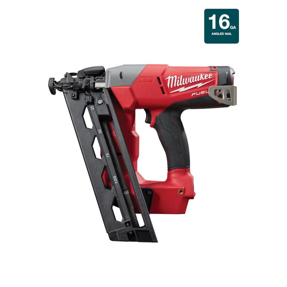 for sale online Milwaukee M18 FUEL 16-Gauge Angled Finish Nailer 2742-20 