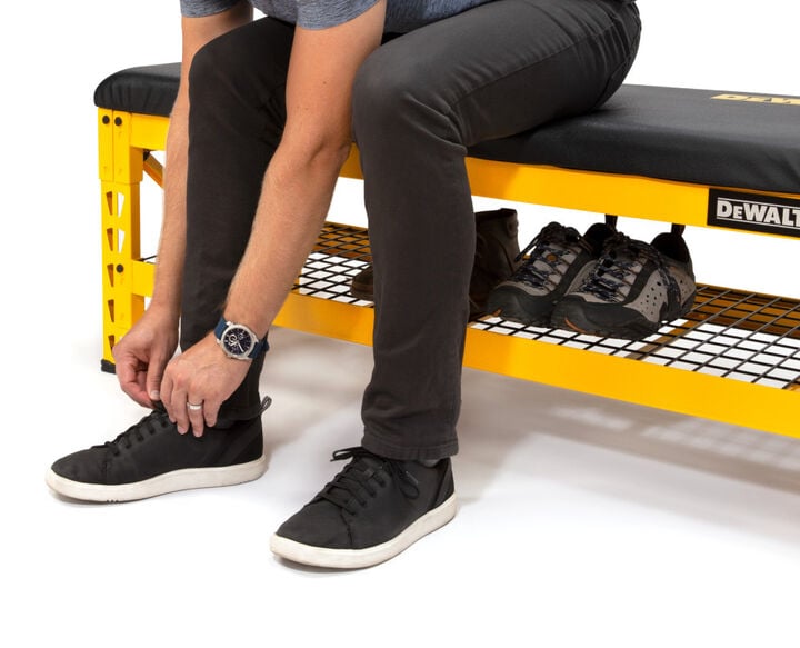 DEWALT Garage Bench with Wire Grid Storage Shelf, large image number 6