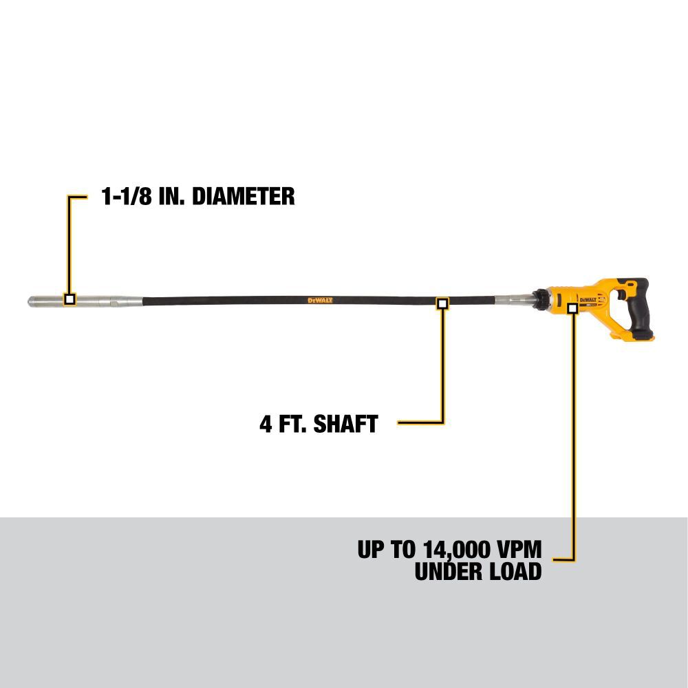 DEWALT 20V MAX Pencil Vibrator Bare Tool DCE531B Acme Tools