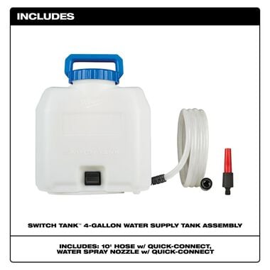 Milwaukee SWITCH TANK 4 Gallon Water Supply Tank Assembly, large image number 1