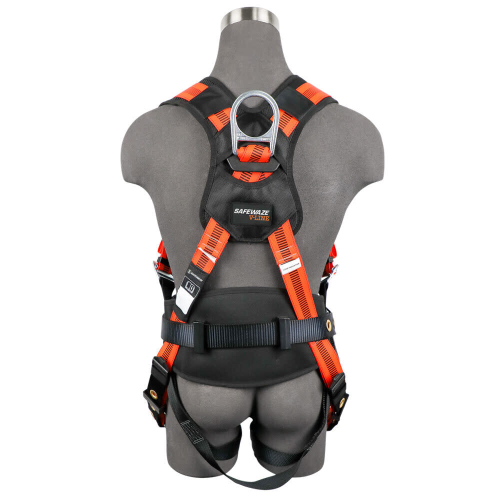 Safewaze V-Line Construction Harness: 3D, QC Chest, TB Legs, large image number 2