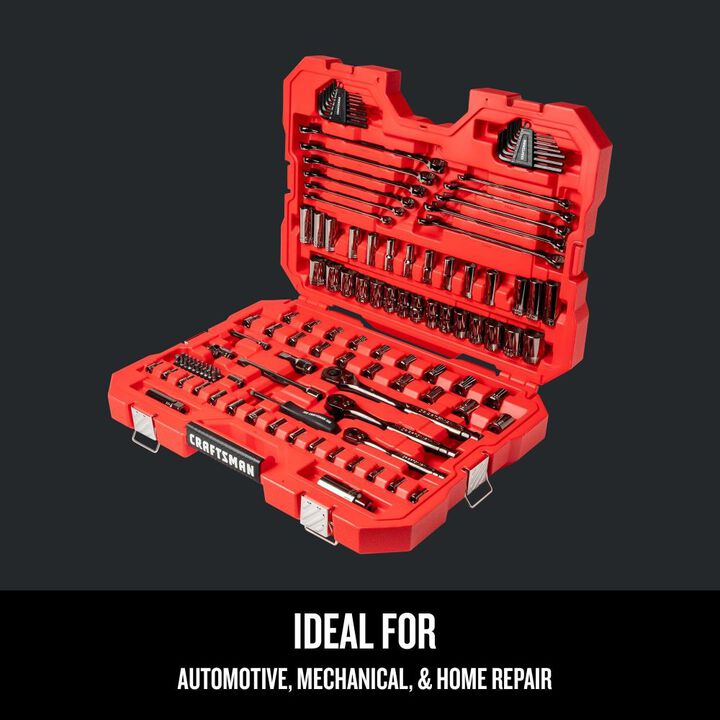 CRAFTSMAN Gunmetal Chrome Mechanics Tool Set, 121pc, large image number 3