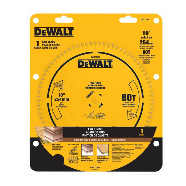 DEWALT Circular Saw Blade 10in 80T, large image number 5
