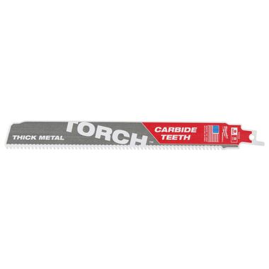 Milwaukee 9 in. 7TPI THE TORCH Carbide Teeth SAWZALL Blade, large image number 0
