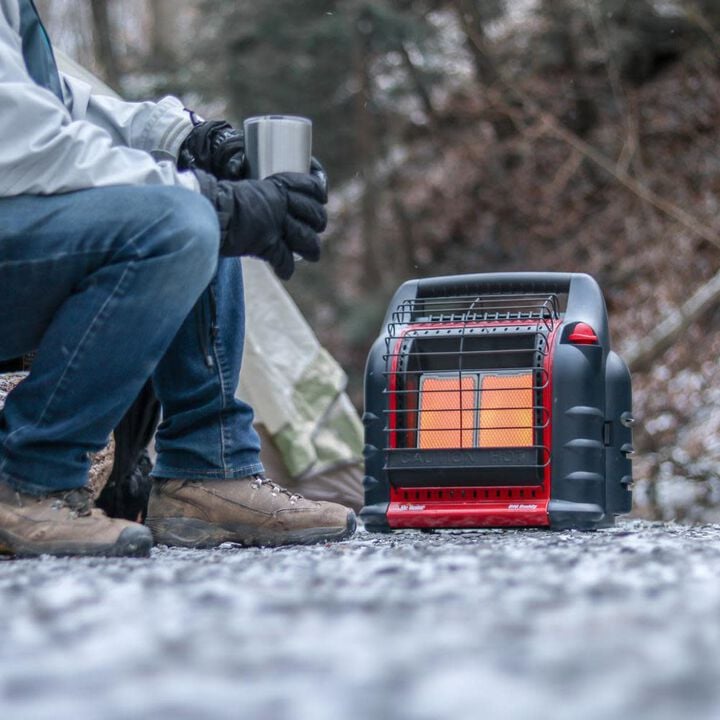 Mr Heater 18,000 BTU Big Buddy Portable Propane Heater 1 Pound Refillable Fuel Keg Tank & Refillable Propane Tank Kit Bundle, large image number 8