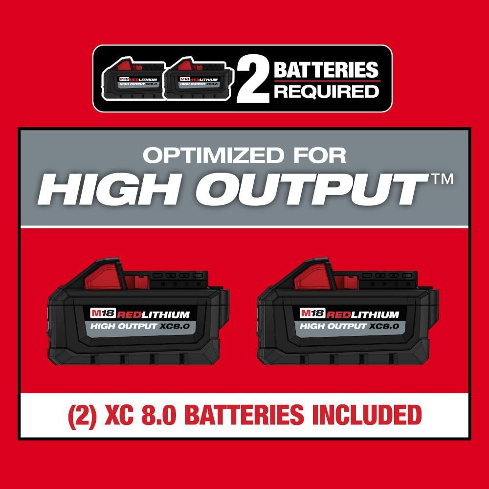 Milwaukee M18 FUEL 17 inch Dual Battery String Trimmer Kit, large image number 11
