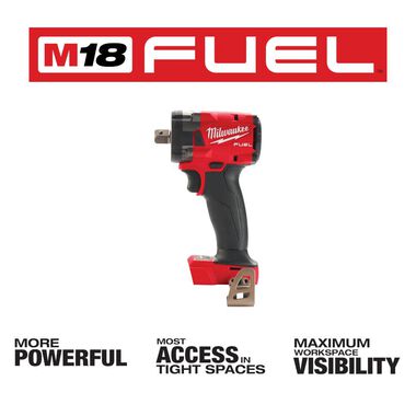 Milwaukee M18 FUEL 1/2 Compact Impact Wrench with Pin Detent, large image number 1