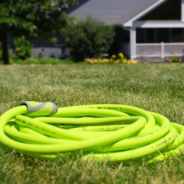 Flexzilla SwivelGrip Garden Hose, 5/8 Inch x 100 Feet, 3/4 Inch - 11 1/2 GHT Fittings, ZillaGreen, large image number 5