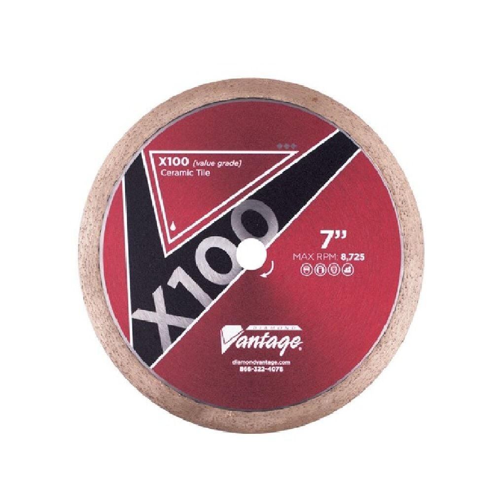 Diamond Vantage 7 Inch Continuous Diamond Value Grade Blade for Ceramic Tile – 0706ATWX1
