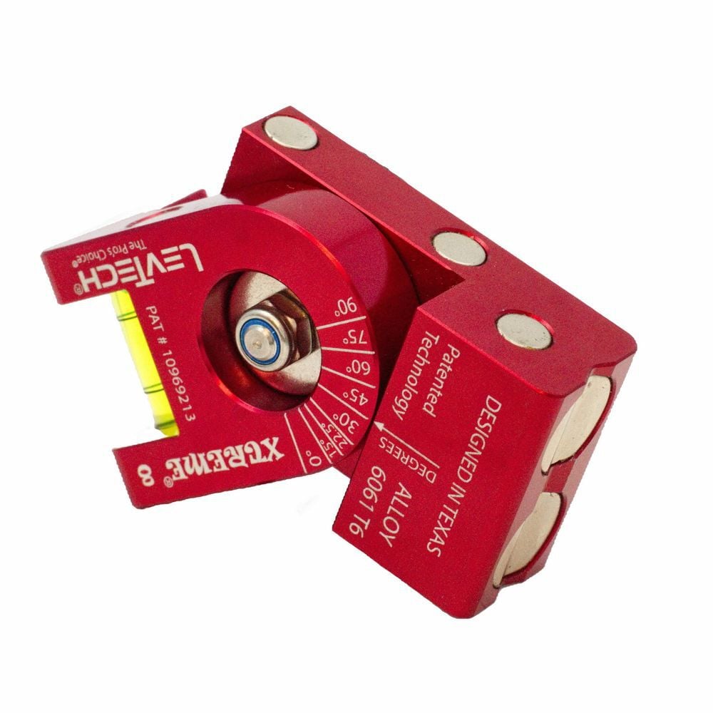 LevTech Xtreme Red 8-in-1 Magnetic Torpedo Level, large image number 2