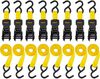 Stanley S1000 Ratchet Tie Down Straps 1in x 10' Light Cargo Hauling 1500 lbs Break Strength 8pk, small image number 1