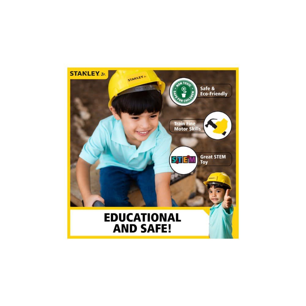 Stanley Jr ABS Plastic Kids Role Play Tool Set 3pc, large image number 6