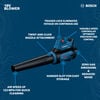 Bosch PROFACTOR 18V Blower (Bare Tool), small image number 2