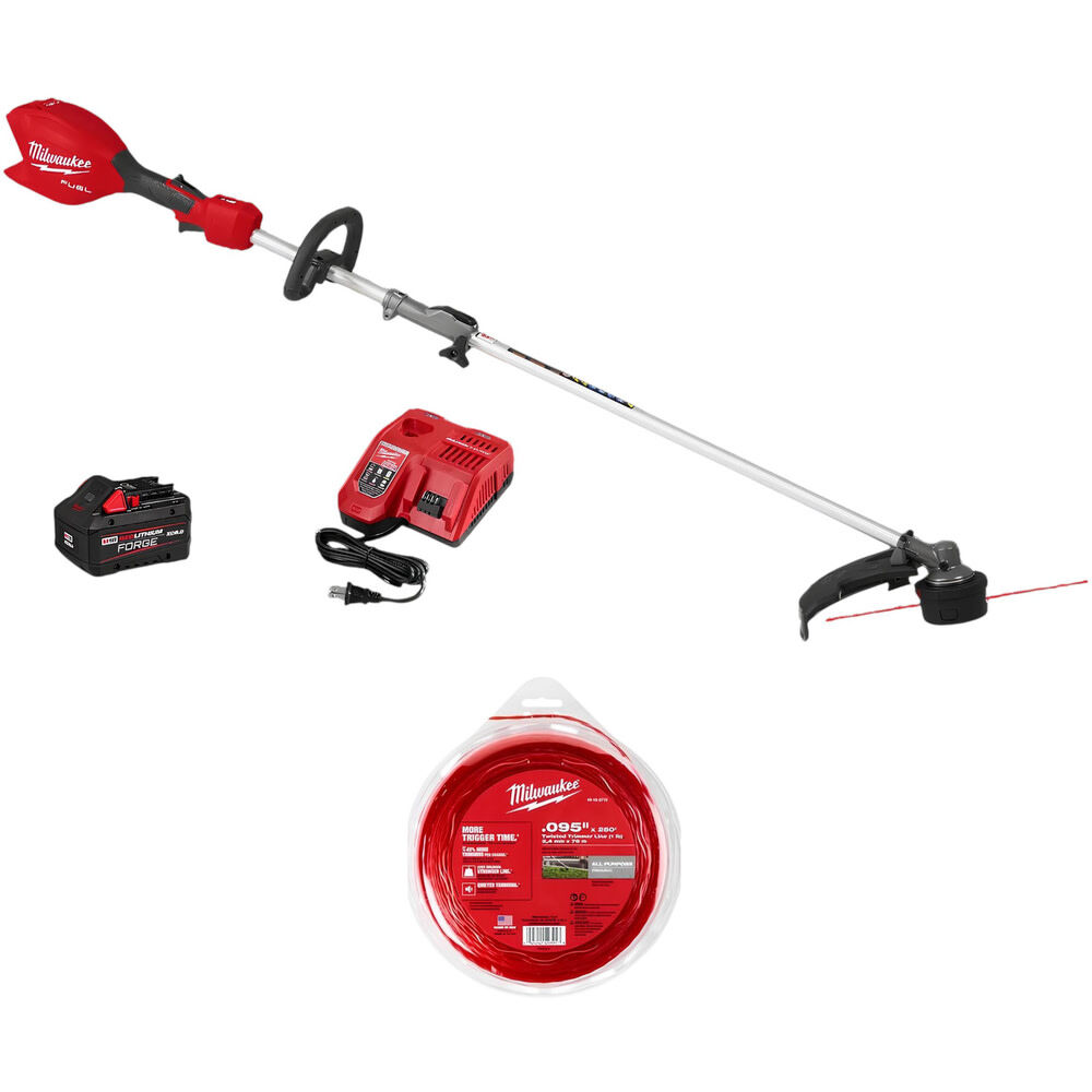Milwaukee M18 FUEL String Trimmer Kit and 0.095 Inch x 250 Ft. Trimmer Line Bundle, large image number 1