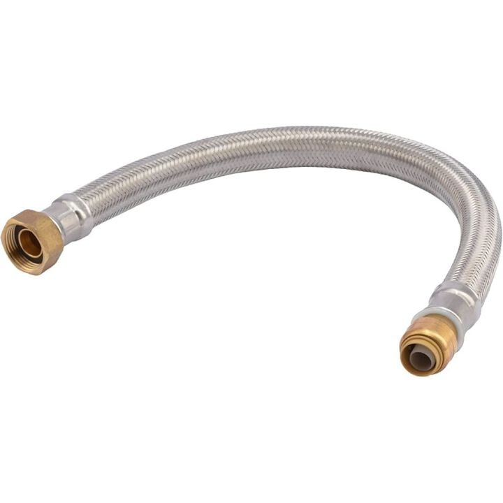 Sharkbite 1/2 x 3/4 FIP x 18in Length Water Heater Connector
