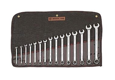 Wright Tool 15 pc. Full Polish Metric Combination Wrench Set