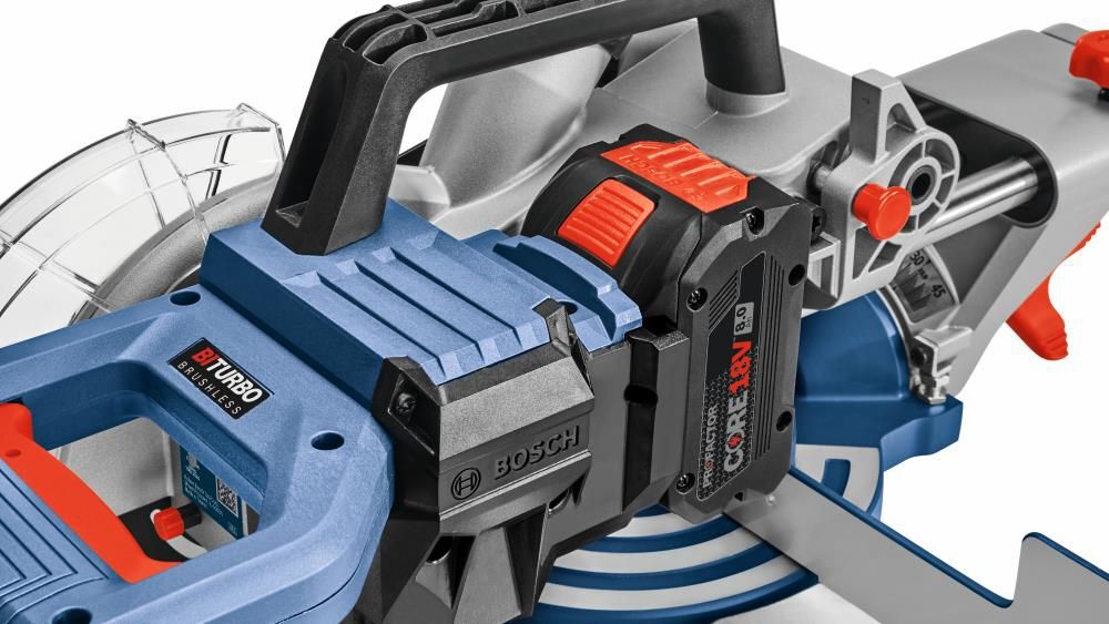 Bosch PROFACTOR 18V Surgeon 7 1/4in Single Bevel Slide Miter Saw (Bare Tool), large image number 5