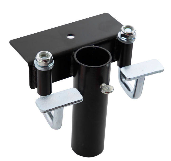 Erickson Mfg Steel Truck Bed Flag Pole Holder, Black Powder-Coated, No-Drill Clamp-On Mount, large image number 6