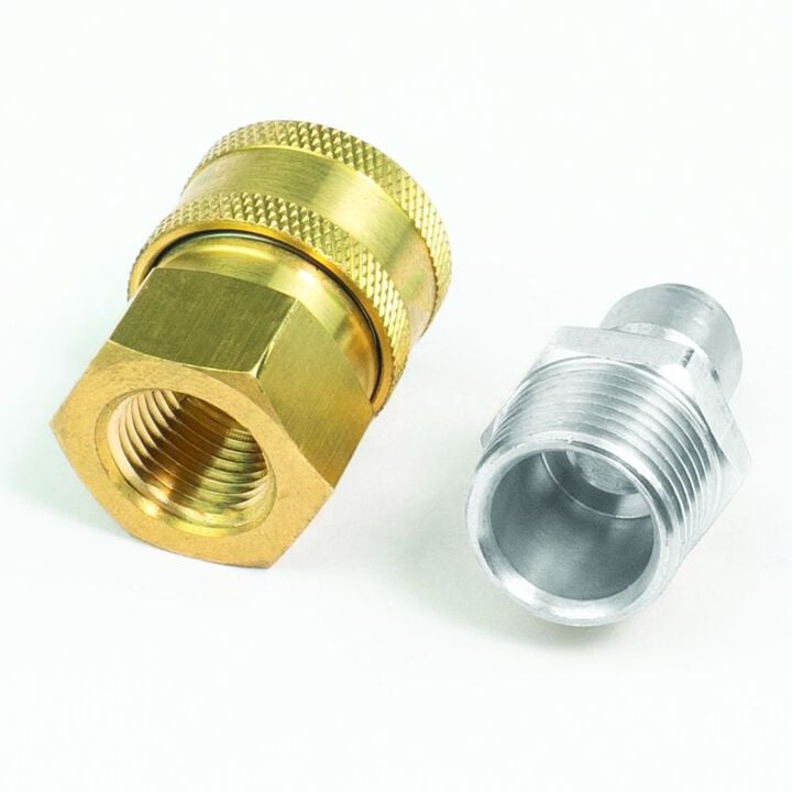 BluBird 3/8 Inch QD Male Plug x 3/8 Inch FNPT Pressure Washer Adapter, large image number 6