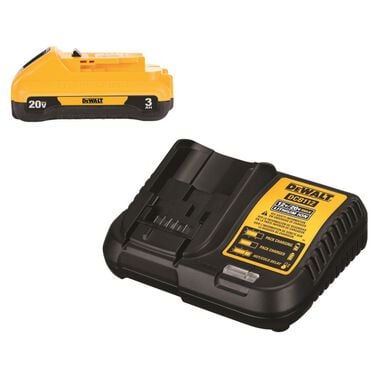 DEWALT 20V MAX Starter Kit with 3 Ah Compact Battery and Charger