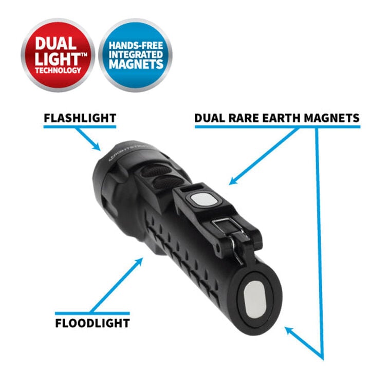 Nightstick Multi-Purpose Dual-Light with Magnet Black, large image number 5